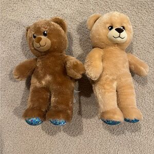 Plush Build a Bear Teddy Bear Set - Brown and Tan